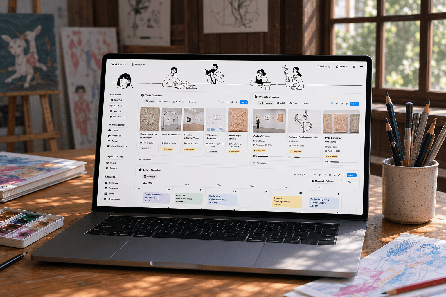 Workflow.art dashboard preview