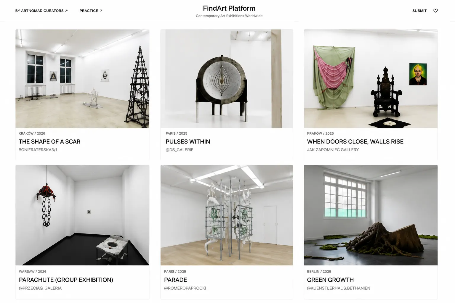 Exhibition and opportunity platform preview