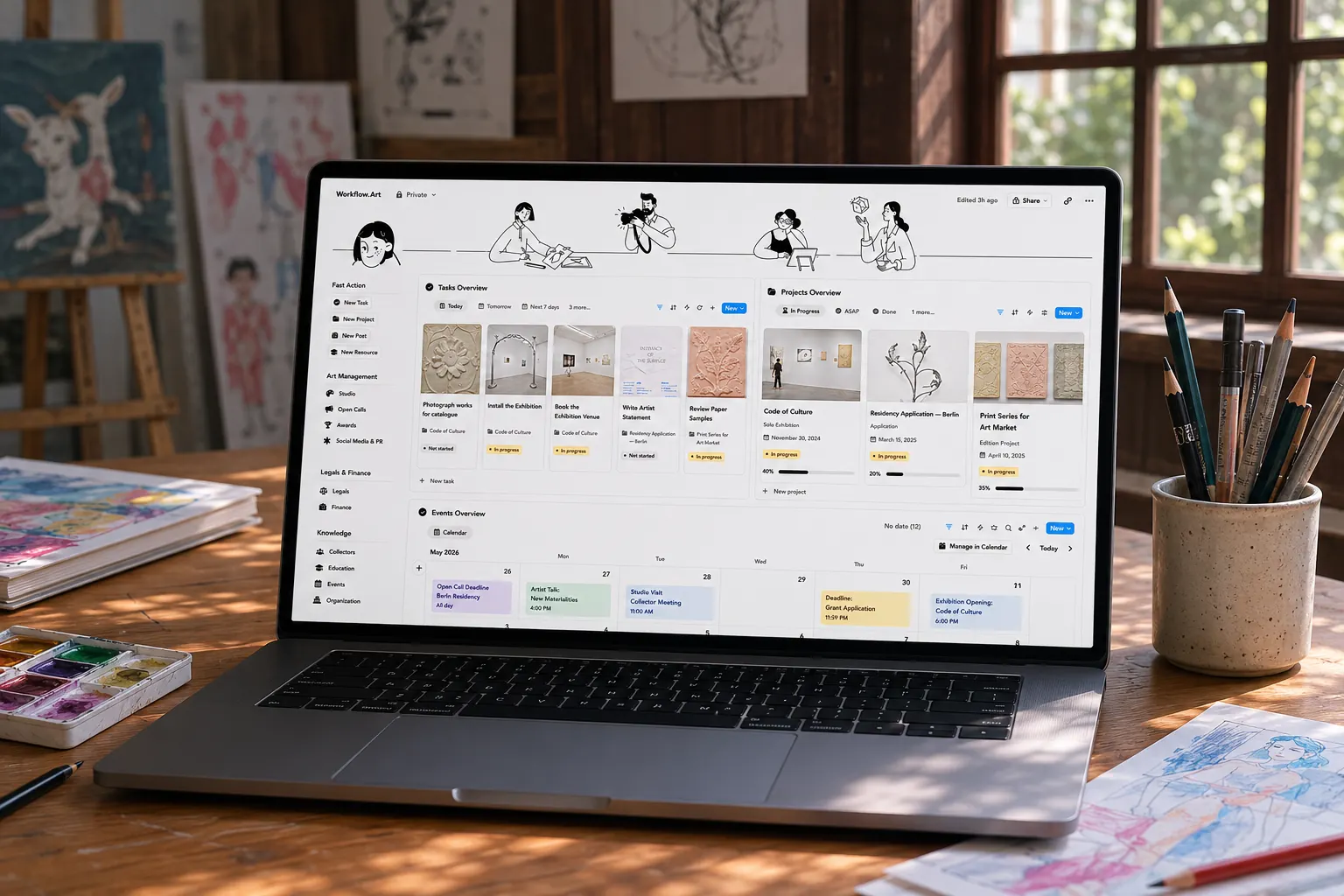 Workflow.art dashboard preview